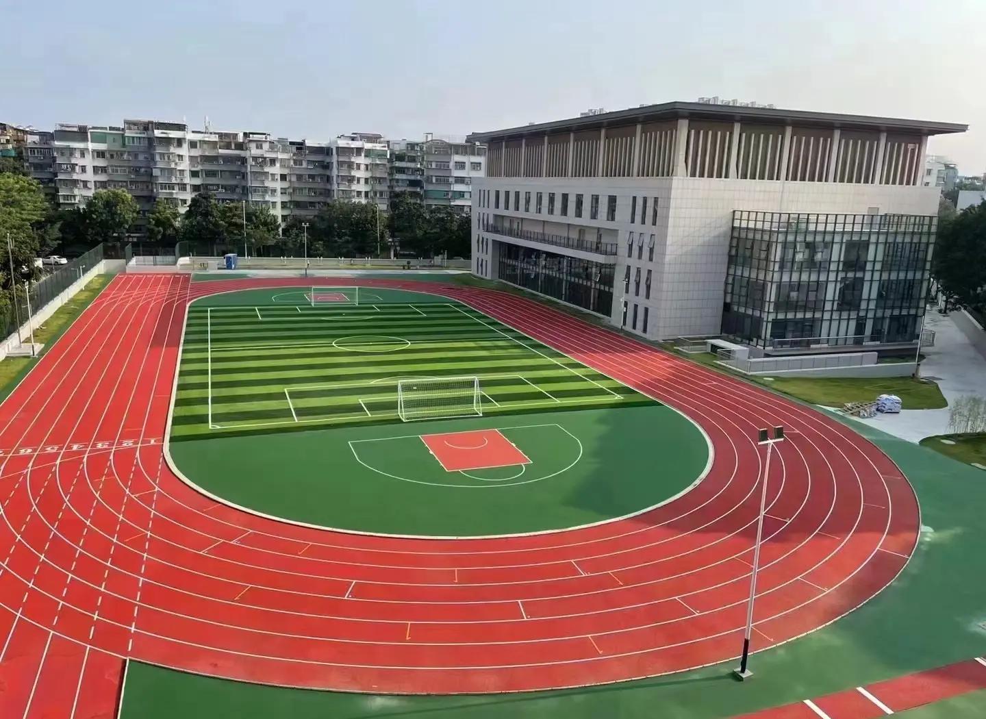石家庄市橡胶跑道塑胶篮球场 - 方案